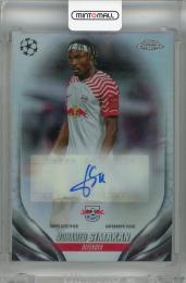 2023-24 Topps Chrome UEFA Club Competitions Mohamed Simakan Autographs #CAMS Rb Leipzig