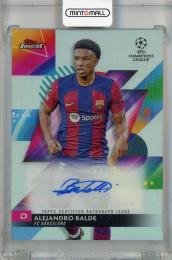 2023-24 Topps Finest UEFA Club Competitions Alejandro Balde Autographs #AAN FC Barcelona