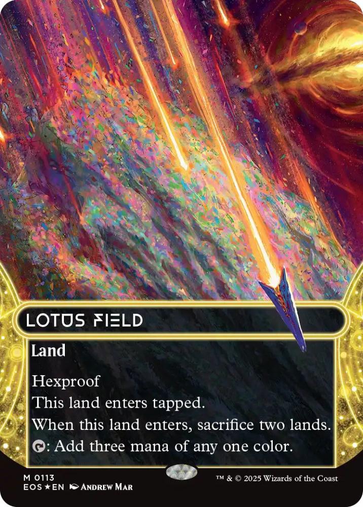MtG 睡蓮の原野 foil 英語4枚 MTG 睡蓮の原野 英語 4枚セット Lotus Field M20 FOIL
