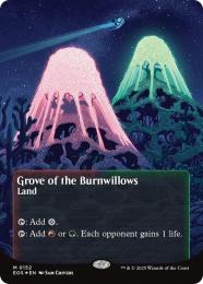 【EOS】【ENG】【ギャラクシーFoil】〈152-L〉《燃え柳の木立ち/Grove of the Burnwillows》ボーダーレス版