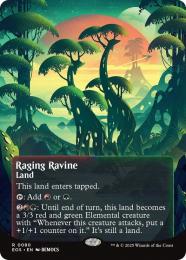 【EOS】【ENG】【Foil】〈080-R-L〉《怒り狂う山峡/Raging Ravine》ボーダーレス版