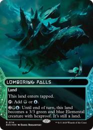 【EOS】【ENG】【ギャラクシーFoil】〈114-L〉《伐採地の滝/Lumbering Falls》