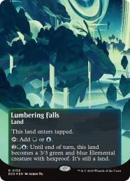 【EOS】【ENG】【ギャラクシーFoil】〈159-L〉《伐採地の滝/Lumbering Falls》ボーダーレス版