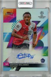 2023-24 Topps Finest UEFA Club Competitions Antoni Milambo Autographs #AAM Feyenoord