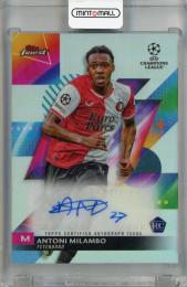 2023-24 Topps Finest UEFA Club Competitions Antoni Milambo Autographs #AAM Feyenoord