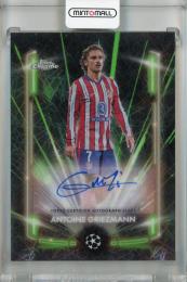 2024-25 Topps Chrome UEFA Club Competitions Antoine Griezmann Black Lazer Autographs Neon Green Lazer #BLAAG【24/99】 Atletico De Madrid