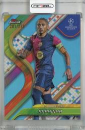 2024-25 Topps Finest UEFA Club Competitions Raphinha Sky Blue Refractor #132【201/275】 FC Barcelona