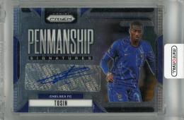 2024-25 Panini Prizm English Premier League Tosin Penmanship #13 AUTO Chelsea FC