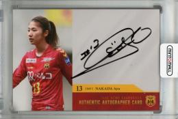 2019 INAC 神戸レオネッサ オフィシャルトレーディングカード  仲田歩夢 直筆サインカード 17/40
