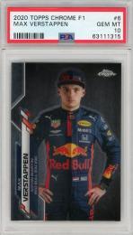2020 Topps Chrome Formula 1 Aston Martin RB Racing Max Verstappen Base (PSA 10)