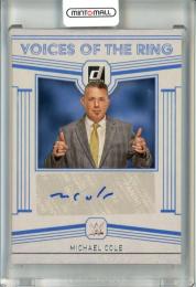 2023 PANINI CHRONICLES DONRUSS Michael Cole Autographs Blue