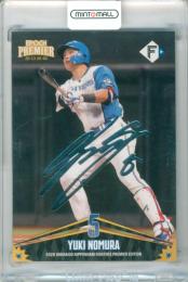 2026 EPOCH 北海道日本ハムファイターズ PREMIER EDITION 野村佑希 #12 REGULAR FOIL SIGNATURE シルバー版【064/125】