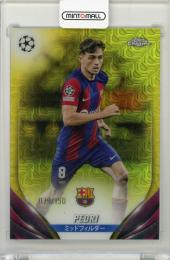 2023-24 Topps UEFA Japan Edition Soccer Pedri Yellow Mojo Refractor【79/150】 FC Barcelona
