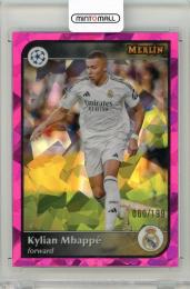 2024-25 Topps Merlin UEFA Club Competitions Kylian Mbappe Pink Atomic【60/199】 Real Madrid C.F.
