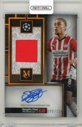 2024-25 Topps Museum Collection UEFA Club Competitions Sergino Dest Citrine Museum Autograph【98/150】 PSV Einfhoven