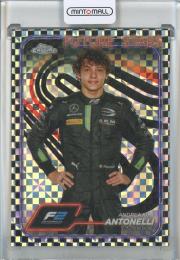 2024 Topps Chrome Formula 1 Andrea Kimi Antonelli Checker Flag Refractors #22