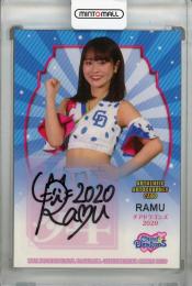 2020 BBM チアリーダーDancing Heroine -舞- チアドラゴンズ2020 RAMU 直筆サインカード 08/60