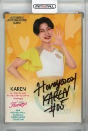 2021 BBM チアリーダーDancing Heroine -華- Honeys KAREN 直筆サインカード 50/90