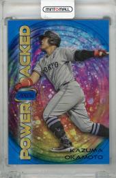 2024 Topps Stadium Club NPB 岡本和真 POWER PACKED Blue Foil【139/150】 読売ジャイアンツ