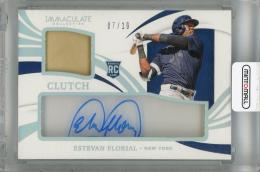 2021 Panini Immaculate Estevan Florial Clearly Clutch Rookie Materials Fielding Glove #36 RC【07/10】 New York Yankees
