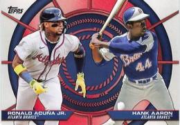2025 Topps SERIES.2 MLB #DD-16 Hank Aaron/Ronald Acuna Jr.【Dynamic Duos】インサートカード