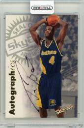 1997-98 Fleer SkyBox Premium Travis Best #12 Autographics Indiana Pacers