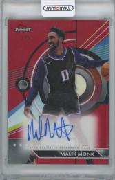 2023-24 TOPPS Finest Autographs Red Refractors / MALIK MONK(Sacramento Kings) 【3/5】