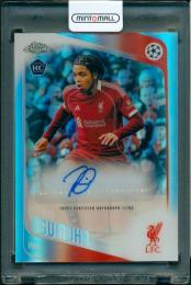 【若干スレあり、裏面左下角若干難あり】2025-26 TOPPS Chrome UEFA Club Competitions Rio Ngumoha Autograph (RC)