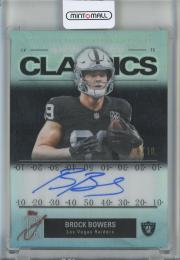 2025 Topps Signature Class Brock Bowers Signatures Classics Black #SCBB Auto【9/10】 Las Vegas Raiders