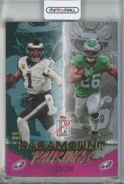 2025 Topps Signature Class Saquon Barkley/Jalen Hurts Paramount Pairings Magenta #PP5【225/250】 Philadelphia Eagles
