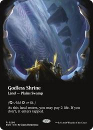【EOE】【ENG】【Foil】〈280-L〉《神無き祭殿/Godless Shrine》ボーダーレス版