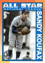 2025 Topps SERIES.2 MLB #90AS-46 Sandy Koufax【'90 Topps All Star/Blue版】インサートカード