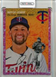 2023 Topps Chrome Platinum Anniversary Royce Lewis Platinum Toile Cream Fuchsia Lava Refractors【086/100】 Minnesota Twins