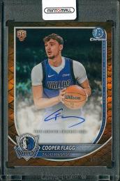 2025-26 Bowman Chrome Cooper Flagg Autographs Reptilian Orange Refractors #BCACF【19/25】 Dallas Mavericks