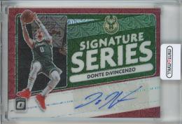 2020-21 Panini Donruss Optic Donte DiVincenzo Signature Series Choice #5 Milwaukee Bucks