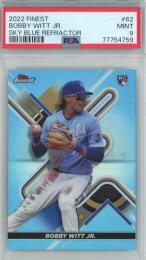 2022 Topps Finest Bobby Witt Jr. Sky Blue Refractor【249/300】【PSA 9】《MINT》 Kansas City Royals