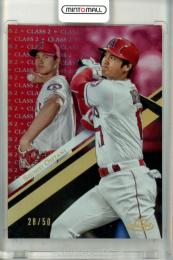 2019 Topps Gold Label Shohei Ohtani #3 Class2 Red【28/50】《裏面ダメージ有り》 Angels