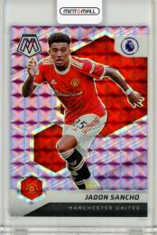 2021-22 Panini Mosaic Premier League	Jadon Sancho	Purple Prizm #146	11/49