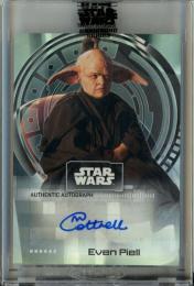 2022 TOPPS STAR WARS SIGNATURE SERIES  Michaela Cottrell as Evan Piell Autograph Card