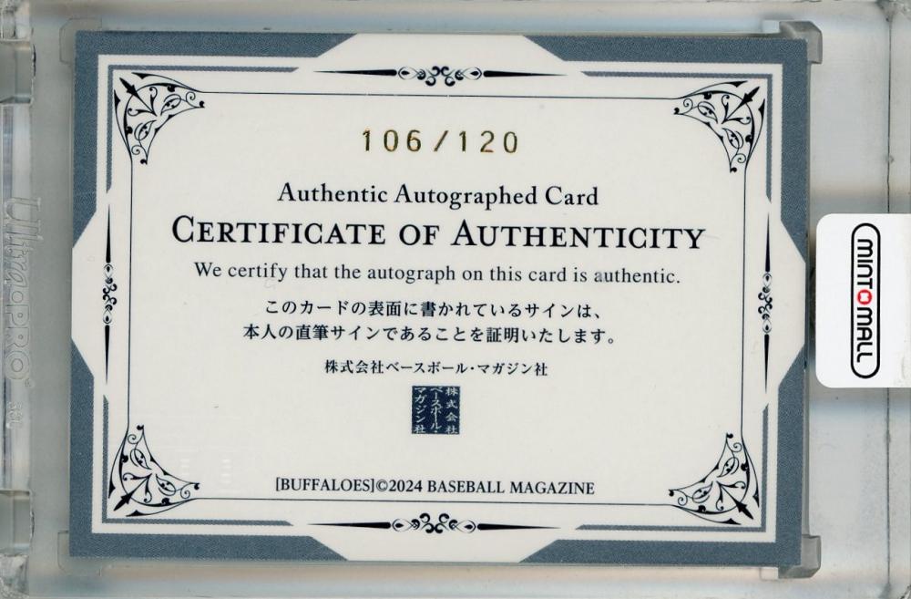 ミントモール / MINT 浦和店 / 2024 BBM オリックス・バファローズ