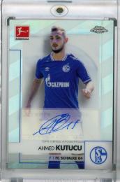 2020-21 Topps Chrome  Bundesliga FC Schalke 04 Ahmed Kutucu Chrome Autographs