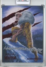 2024 UPPER DECK MARVEL FLEER ULTRA WOLVERINE Sabretooth - Mark Hammermeister Red Foil Artist Auto Parallel/#27【46/74】