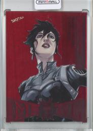 2021 Skybox Marvel Metal Universe Spider-Man Maria Hill Base/Precious Metal Gems Red/#48【23/100】