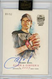 2021 Topps Archives Signature Series Retired Player Edition Baseball  San Francisco Giants Barry Zito Buyback Autographs  09/53