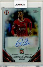 2023-24 TOPPS Chrome UEFA Club Competitions Thiago Alcantara Chrome Autographs #CATA Liverpool FC