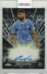 2023-24 TOPPS Chrome UEFA Club Competitions Josko Gvardiol Black Lazer Autographs #BLAJG Manchester City