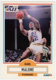 1990-91 Fleer #188 Karl Malone