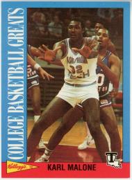 1991-92 Kellogg's College Greats #6 Karl Malone