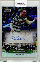 2023-24 TOPPS Stadium Club Chrome UEFA Champions League Callum McGregor Chrome Autographs #CACMG Celtic FC