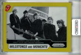 2025 Panini Prizm The Rolling Stones The Rolling Stones Milestones and Moments Prizms Gold #1 Stones Land in U.S. for First Tour, Recording Sessions【7/10】《※傷あり》